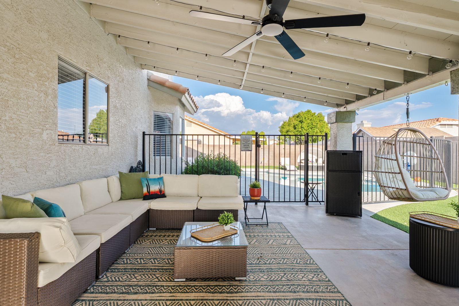 Covered patio
